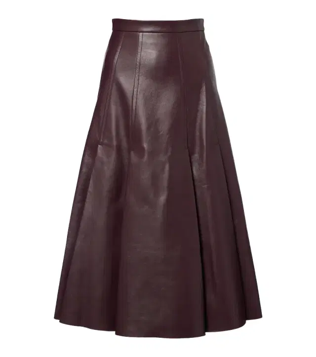 Kensie high-rise leather midi skirt