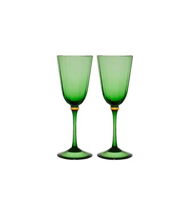 La DoubleJ Rainbow set of 2 wine glasses