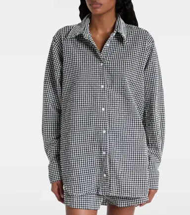 Hunza G Gingham oversized shirt | Thumbnail 6