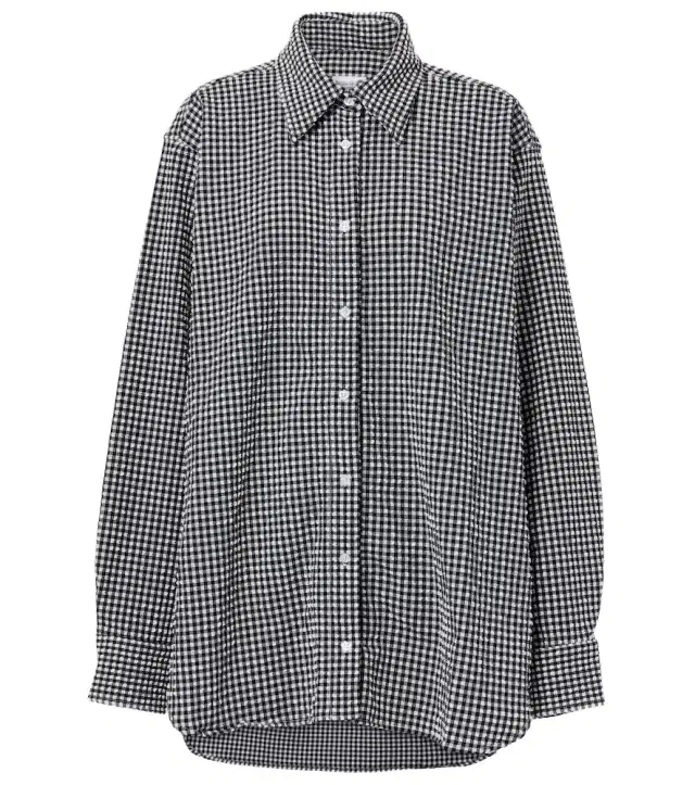 Hunza G Gingham oversized shirt