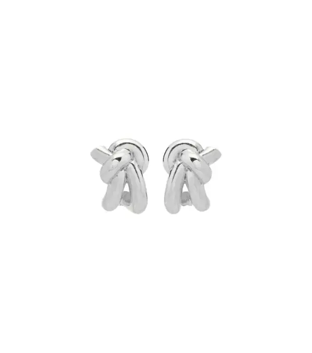 Bottega Veneta Knot sterling silver earrings