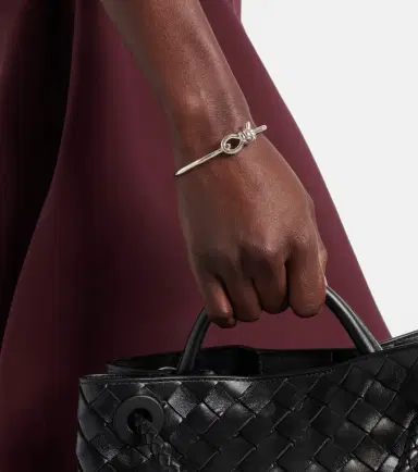 Bottega Veneta Knot sterling silver bracelet | Thumbnail 3