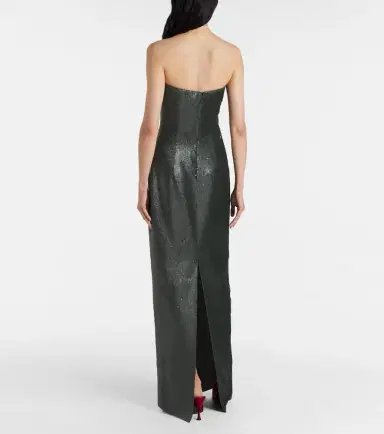 Emilia Wickstead Laelia sequined bustier gown | Thumbnail 4