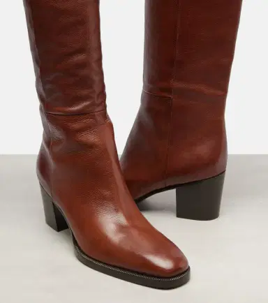 Saint Laurent Odeon leather over-the-knee boots | Thumbnail 3 Saint Laurent Odeon leather over-the-knee boots | Thumbnail 3