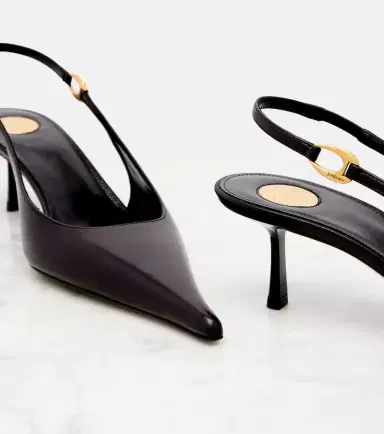 Saint Laurent Vendome 50 leather slingback pump | Thumbnail 2