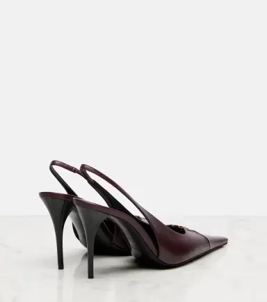 Saint Laurent Babylone Breteuil leather slingback pumps | Thumbnail 2 Saint Laurent Babylone Breteuil leather slingback pumps | Thumbnail 2
