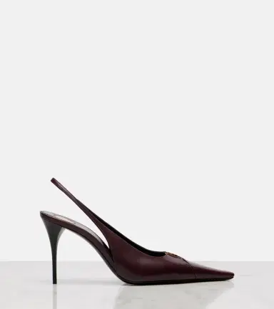 Saint Laurent Babylone Breteuil leather slingback pumps | Thumbnail 3 Saint Laurent Babylone Breteuil leather slingback pumps | Thumbnail 3