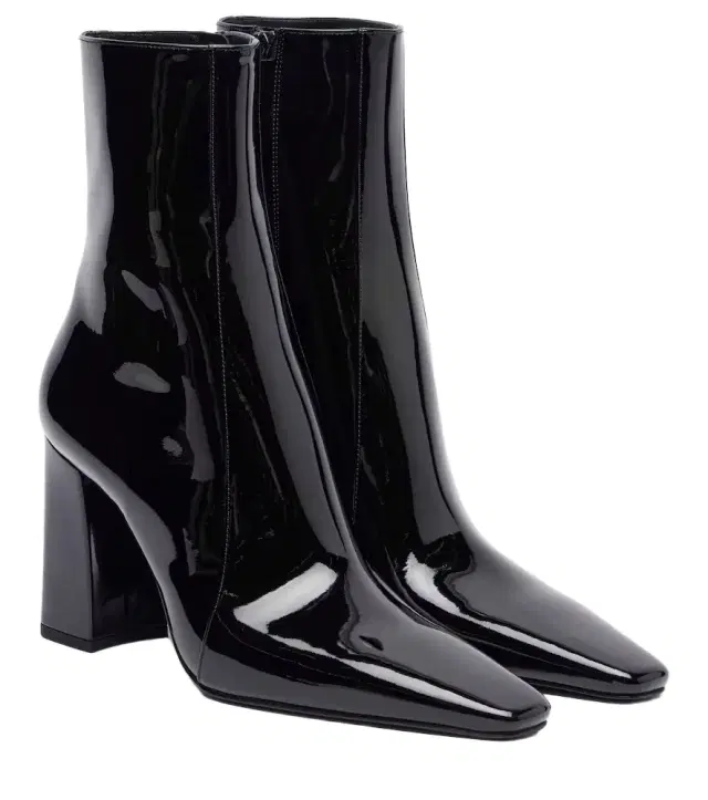 Saint Laurent Rainer 90 patent leather ankle boots