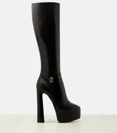 Saint Laurent Nico leather platform knee-high boots | Thumbnail 3 Saint Laurent Nico leather platform knee-high boots | Thumbnail 3