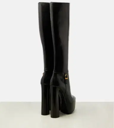 Saint Laurent Nico leather platform knee-high boots | Thumbnail 4 Saint Laurent Nico leather platform knee-high boots | Thumbnail 4