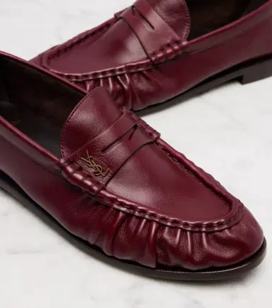 Saint Laurent Le Loafer Cassandre leather penny loafers | Thumbnail 2