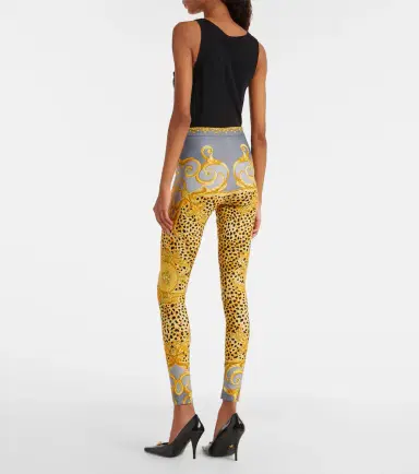 Versace Printed jersey leggings | Thumbnail 3