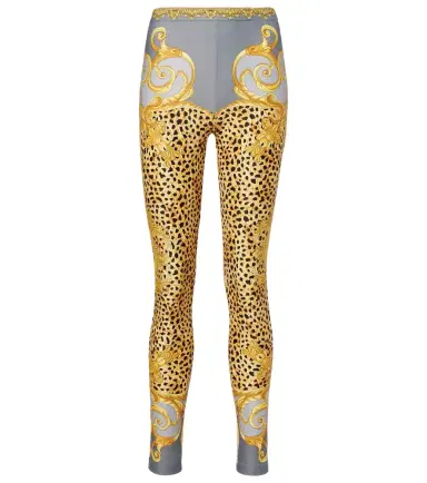 Versace Printed jersey leggings | Thumbnail 1
