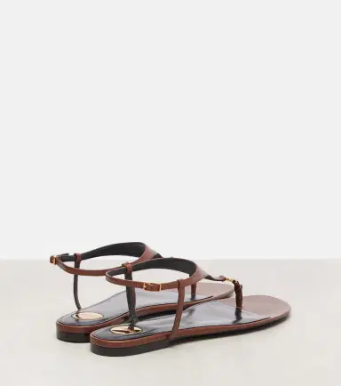 Saint Laurent Cassandra leather thong sandals | Thumbnail 2 Saint Laurent Cassandra leather thong sandals | Thumbnail 2
