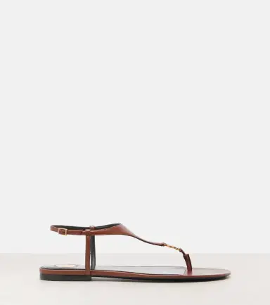 Saint Laurent Cassandra leather thong sandals | Thumbnail 3 Saint Laurent Cassandra leather thong sandals | Thumbnail 3