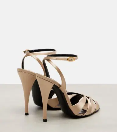Saint Laurent Chandelle 110 crêpe satin sandals | Thumbnail 4 Saint Laurent Chandelle 110 crêpe satin sandals | Thumbnail 4