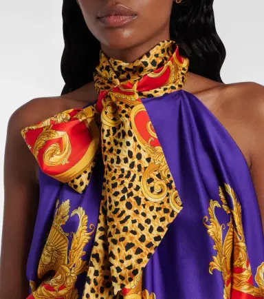 Versace Bow-detail printed silk satin top | Thumbnail 5 Versace Bow-detail printed silk satin top | Thumbnail 5