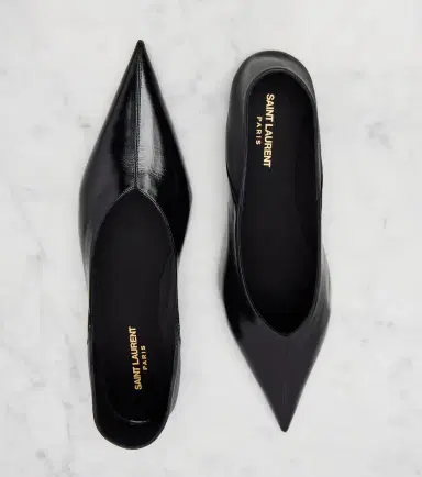 Saint Laurent Carolyn leather ballet flats | Thumbnail 3 Saint Laurent Carolyn leather ballet flats | Thumbnail 3