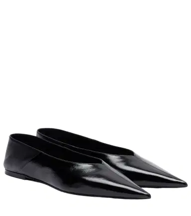 Saint Laurent Carolyn leather ballet flats | Thumbnail 1 Saint Laurent Carolyn leather ballet flats | Thumbnail 1