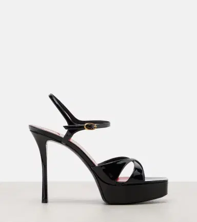 Saint Laurent Debbie 85 patent leather platform sandals | Thumbnail 2 Saint Laurent Debbie 85 patent leather platform sandals | Thumbnail 2