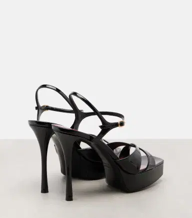 Saint Laurent Debbie 85 patent leather platform sandals | Thumbnail 3 Saint Laurent Debbie 85 patent leather platform sandals | Thumbnail 3