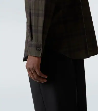 Saint Laurent Cassandre checked cotton flannel shirt | Thumbnail 7
