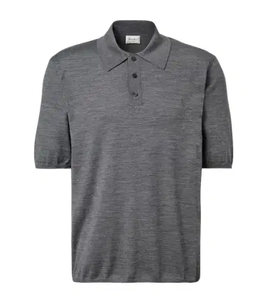 Saint Laurent Cassandre wool polo shirt | Thumbnail 1