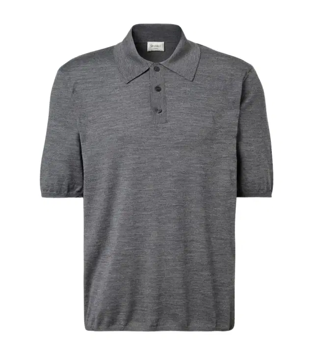 Saint Laurent Cassandre wool polo shirt