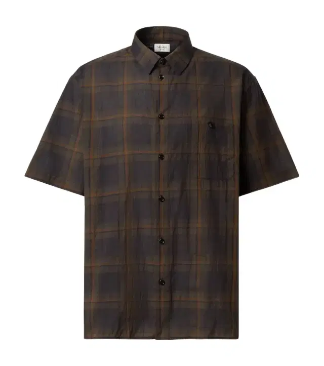 Saint Laurent Tartan checked cotton voile shirt