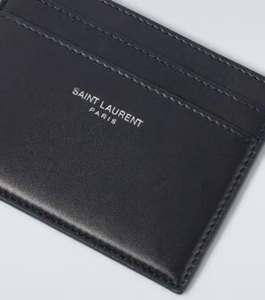 Saint Laurent Logo leather card holder | Thumbnail 3