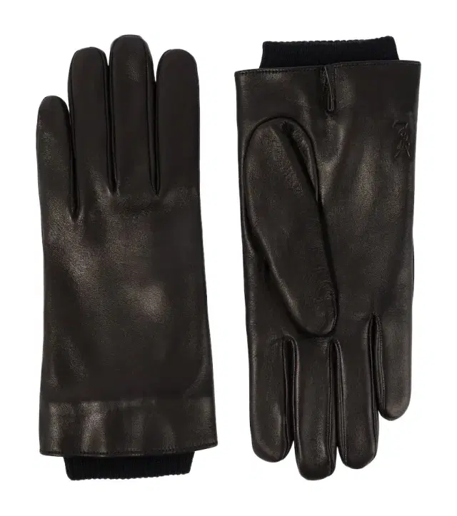 Saint Laurent Cassandre wool-lined leather gloves