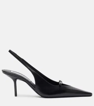 Victoria Beckham 75 leather slingback pumps | Thumbnail 2 Victoria Beckham 75 leather slingback pumps | Thumbnail 2
