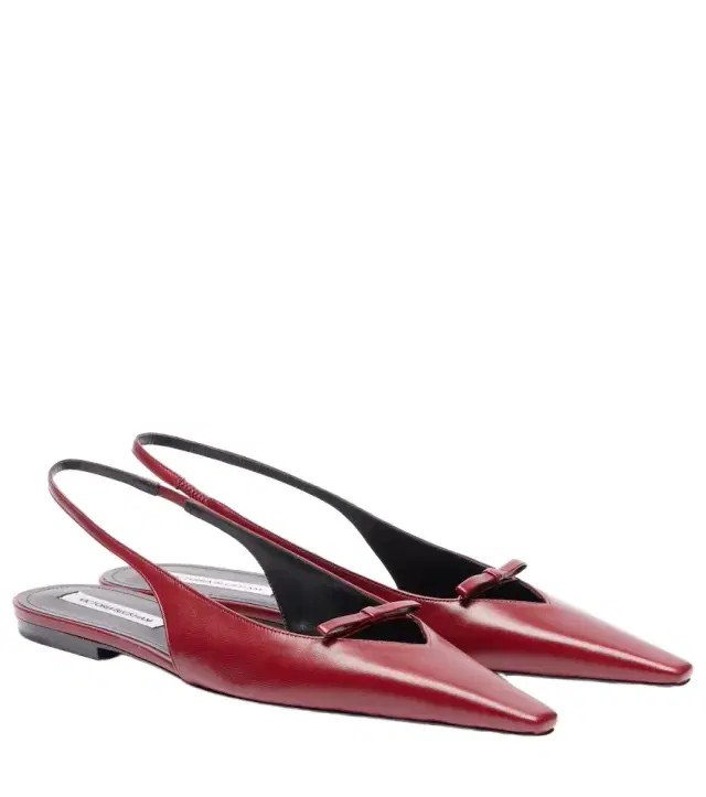 Victoria Beckham Leather slingback flats
