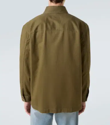 Saint Laurent Cassandre cotton and linen overshirt | Thumbnail 2