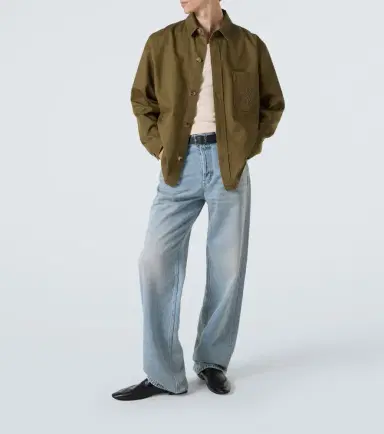 Saint Laurent Cassandre cotton and linen overshirt | Thumbnail 5
