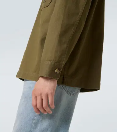 Saint Laurent Cassandre cotton and linen overshirt | Thumbnail 6