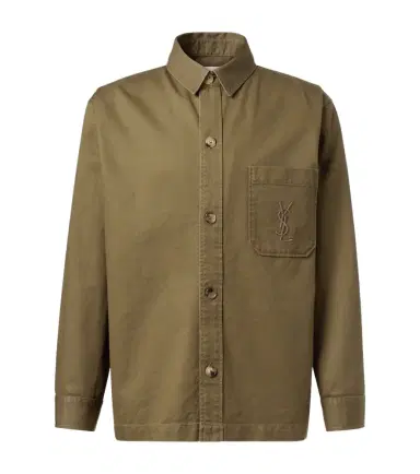 Saint Laurent Cassandre cotton and linen overshirt | Thumbnail 1