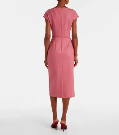 Oscar de la Renta Floral-appliqué midi dress | Thumbnail 5