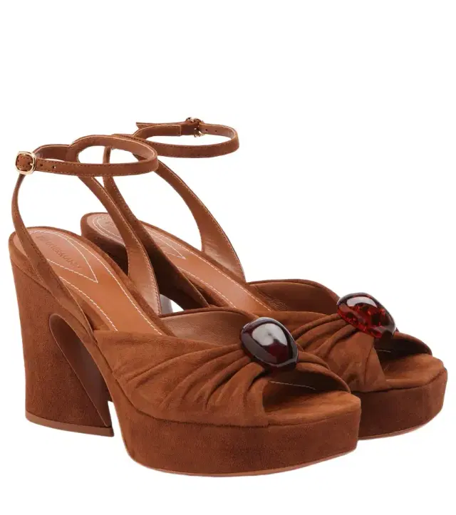 Gleam 120 suede platform sandals
