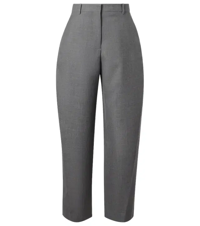 Cocoon wool wide-leg pants