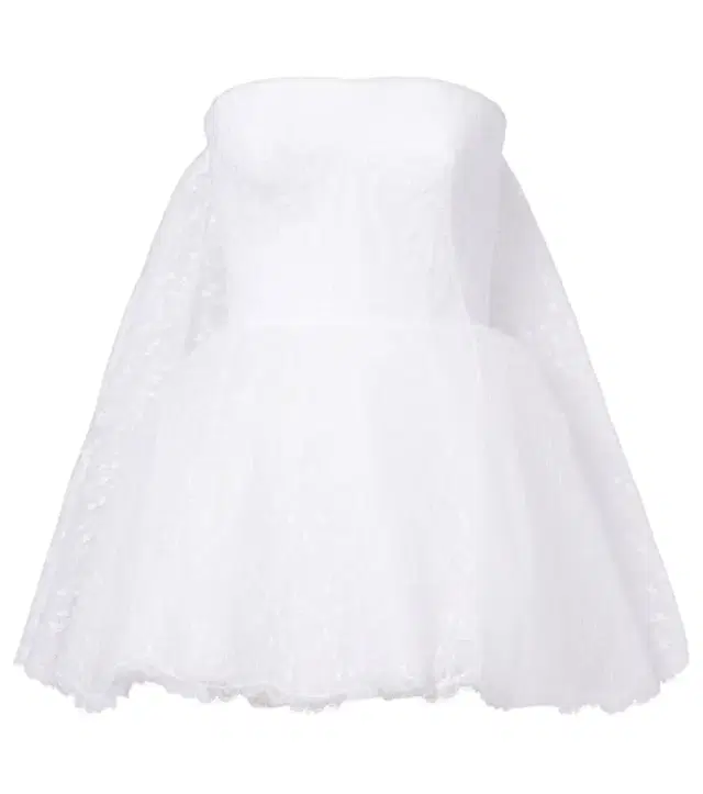 Caped lace bustier dress