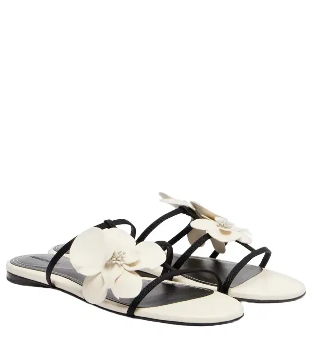 Orchid leather sandals