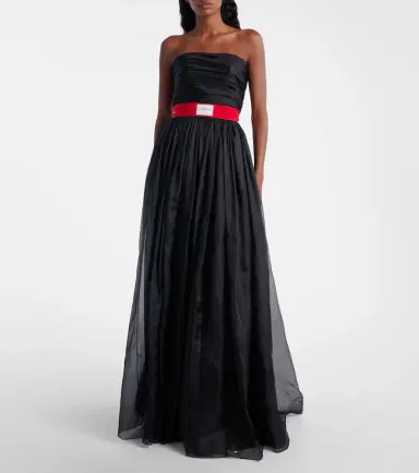 Givenchy Belted silk organza bustier gown | Thumbnail 2