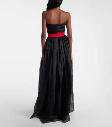Givenchy Belted silk organza bustier gown | Thumbnail 4