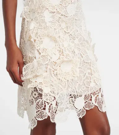 Oscar de la Renta Floral lace minidress | Thumbnail 2