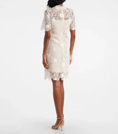 Oscar de la Renta Floral lace minidress | Thumbnail 4