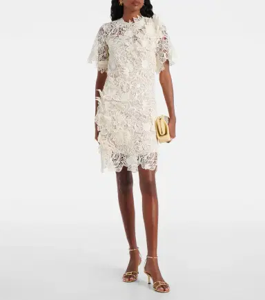 Oscar de la Renta Floral lace minidress | Thumbnail 5
