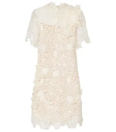 Oscar de la Renta Floral lace minidress | Thumbnail 1