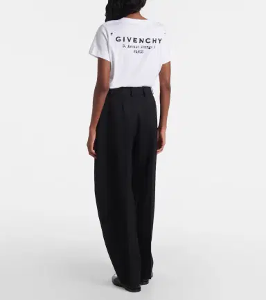 Givenchy Cocoon wool grain de poudre barrel-leg pants | Thumbnail 3 Givenchy Cocoon wool grain de poudre barrel-leg pants | Thumbnail 3
