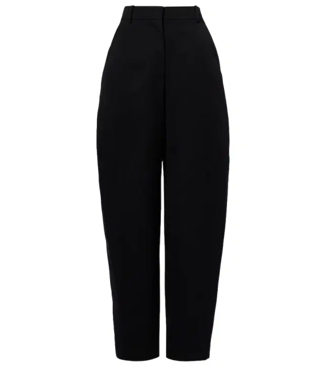 Givenchy Cocoon wool grain de poudre barrel-leg pants